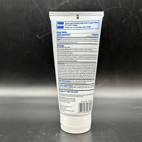 Fungi Cure Medicated Anti Fungal Wash Jock Itch Athletes Foot Ringworm 6 fl oz - Picture 2 of 3
